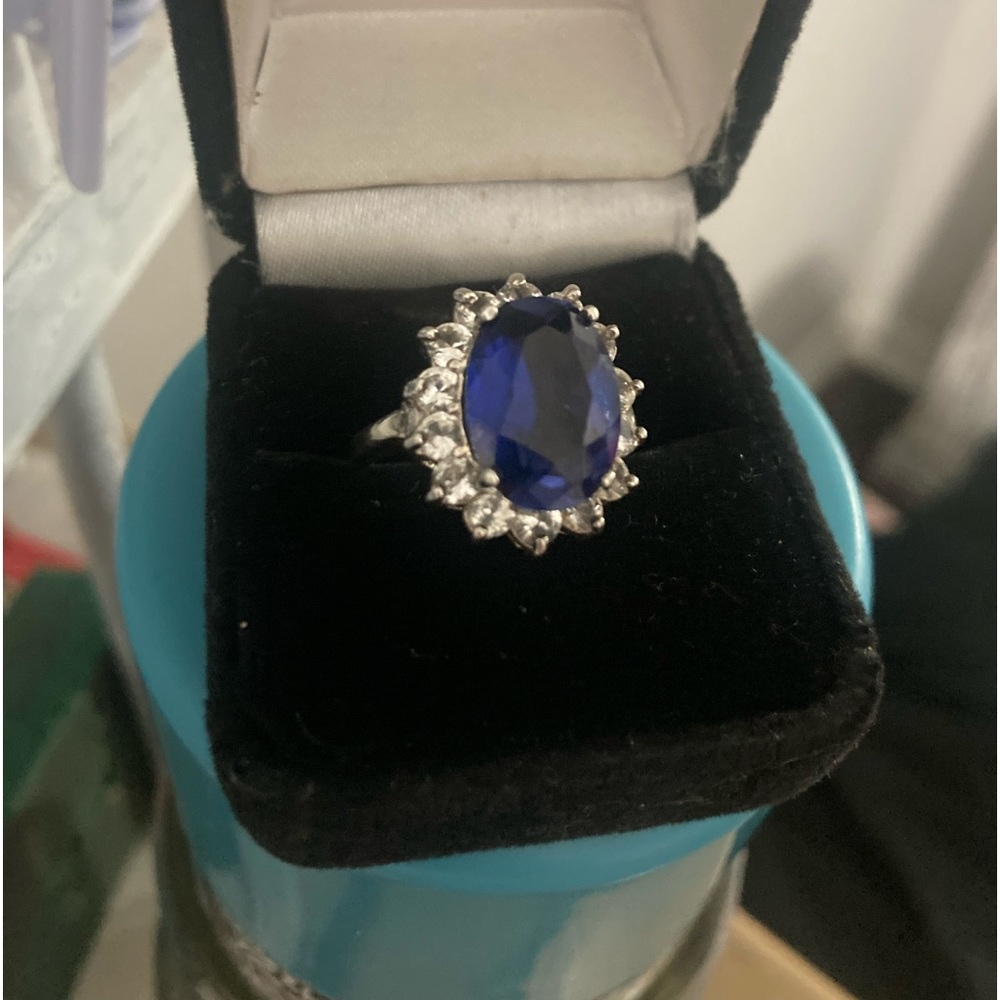 Zales Blue stone ring